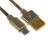 MicroUSB cable - usb, 2.1 a, metal braid, 1 meter, golden