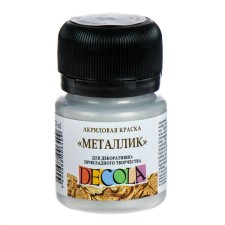 Acrylic paint Metallic 20 ml, ZHK Decola, silver, 4926966