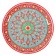 Largan Rishtan ceramics "Flowers", 37 cm, red