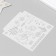 Stencil plastic "Snowman and New Year" 13x13 cm
