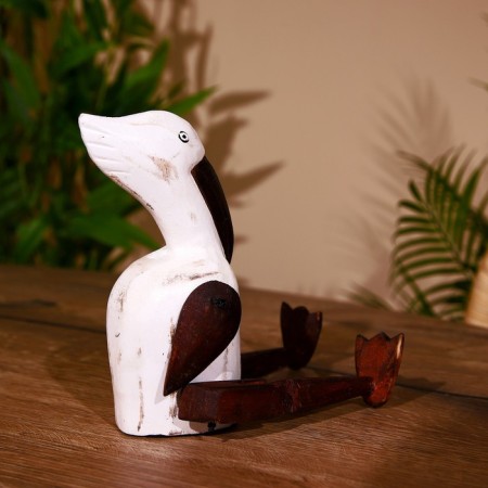 Souvenir "Pelican" hanging paws, wood 25 cm-5