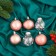 Set of balls plastic D-6 cm, 6 pcs "Madison" beads, pink