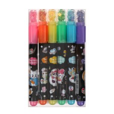 A set of markers of textbooks 6 colors, stars