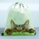 A bag for shoes with a reflective element "Funny kitten" 30 x 40 cm