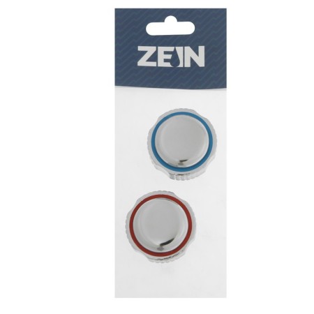 Set of flywheel ZEIN Z004, for a crane-box with a rod under a square, plastic, 2pcs, chrome-2