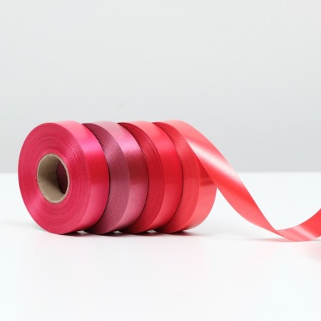 Ribbon for decor and gifts, red mix, 2 cm x 45 m-1