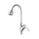 Fashun A4466+A7310 kitchen mixer, single -leaf, flexible spout, brass, chrome