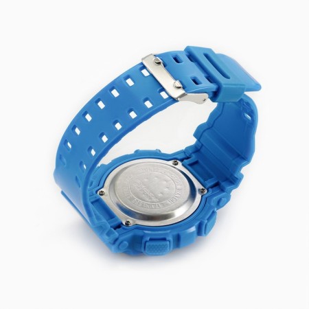 Watch is electronic, waterproof, blue-4