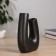 VAZA Ceramics Table "Wayne" D-4 cm, 17.5x13 cm, black