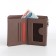 Women's wallet on a magnet, brown color
