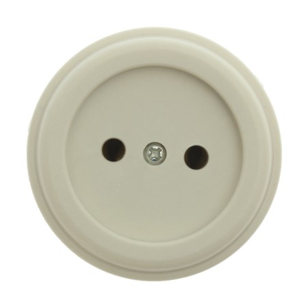 Rosette "Hit", 220 V, 16 A, invoice, without hiding/curtains, white
