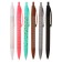 A set of ballpoint pens 6 pieces, 0.5mm, a body with a pattern, rubberized, blue ink, mix