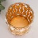 Summary Metal for 1 candle "Endless love" cylinder gold 13x9x9 cm