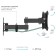 Kromax Corbel-3 Black 10 "-32" Max.25kg, wall turning and 107490