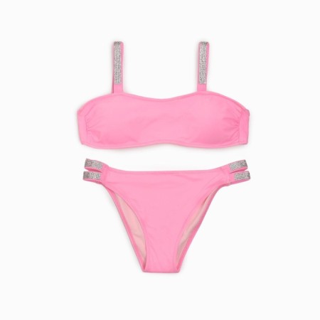 Separate Minaku swimsuit with rhinestones pink color, size 48-6