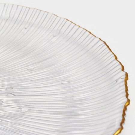 Layer plate "Fayverk", d = 31.5 cm, the color is transparent-1