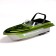 The radio -controlled mini boat boat works on the battery, the color is blue
