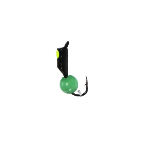 Mormyshka column black, lime of the eye + a cat's ball, weight 0.6 g-1