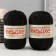 Knitting yarn "Deluxe" 100% polypropylene 140m/50g set 2 pcs - black