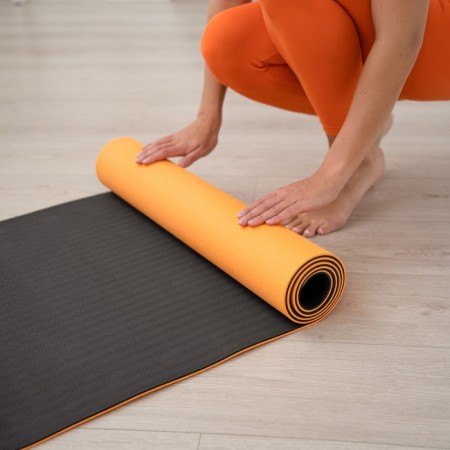 Sangh yoga rug, 183x61x0.6 cm, orange color-7
