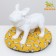 Animal sunbed "duck", 50 x 50 x 10 cm, yellow