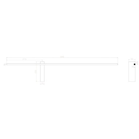 Decorative backlight by Arte Lamp Phoenix A2025AP-1BK, LED, 16 W, 5x15x84 cm, 800 lm, black-1