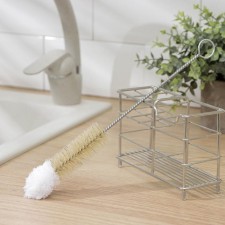 Broke for dishes with microfiber shares, 26 × 2 cm, natural bristles