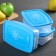 A set of containers for freezing products "Morozko", 3 pcs, 700 ml, color mix