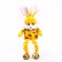 Soft toy "Rabbit with long paws"
