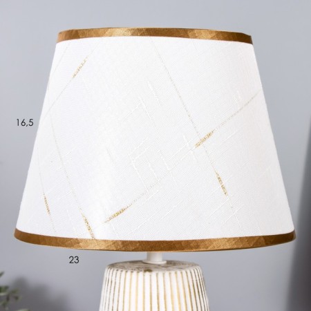 Jolani lamp E14 40W white with a golden patina 23x23x36.5 cm Risalux-5