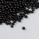 Set of beads "needlework" plastic, diameter 4 mm, 25 g, black