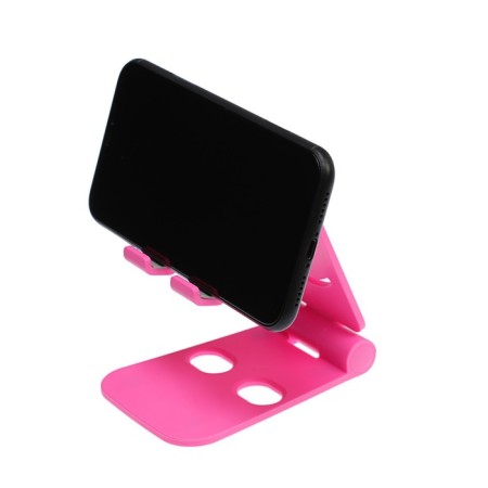 Luazon phone stand, adjustable height, silicone inserts, pink-5