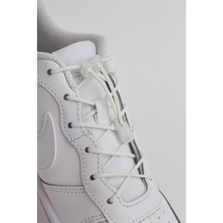 Braus laces, elastic, white, 100 cm-1