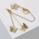 Earring "Kaff" butterfly, color gold