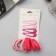 Hair set "Mira" (4 invisibility-5 cm, 8 elastic bands-3.5 cm) pink