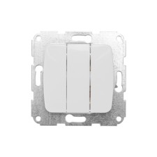 The mechanism of the 3-clat switch Kranz hidden installation, 10a, white Kranz KR-78-0204