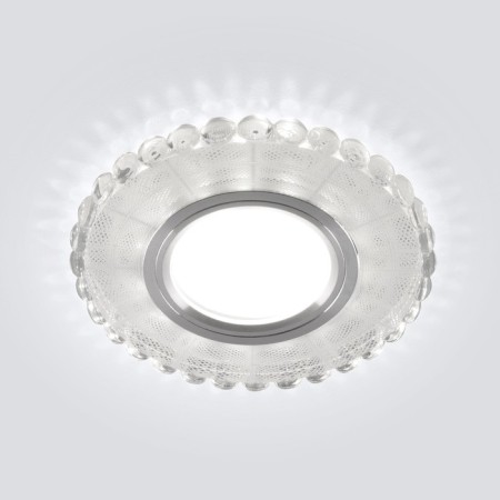 A spotlight with LED lighting Elektrostandard, Ligat, 101x101x19 mm, G5.3, 4200K, Mirror, White color