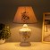 Table lamp "Bird in the flower garden" gray E14 220V 35x24.5x24.5 cm