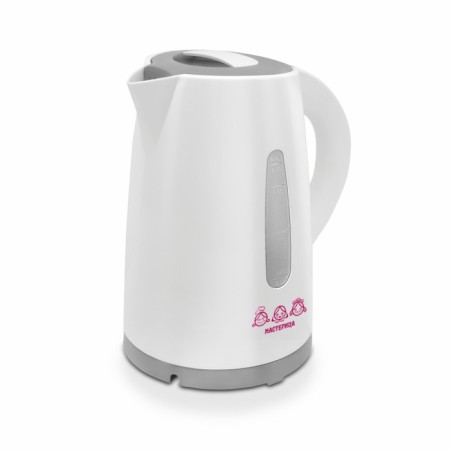 Electric kettle "Castle EK-1701M", plastic, 1.7 l, 1850 watts, white-gray color
