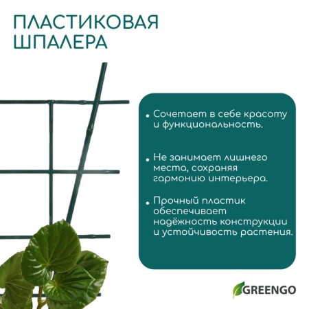 Shpalera, 48 × 29 × 0.5 cm, plastic, green, Greengo-3