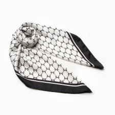 Women's scarf minku 70*70 cm, black