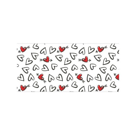 Toy basket "Black and white hearts, size 40x60 cm-1