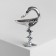 Brooch "Snake in Heraldry" sign, color black silver