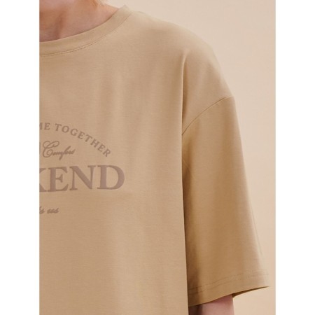 Female T -shirt, size l, sandy color-4