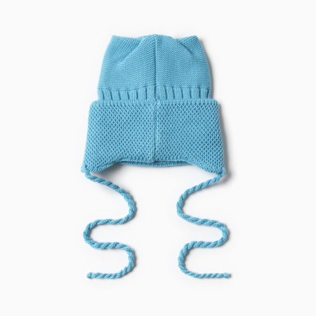 Baby hat with ears Minaku pr 44-46, sea-wave color-2
