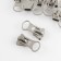 Automatic castle for lightning "Tractor", No. 8, 10 pcs, Nickel color