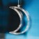 Garland “fringe” 2.7 × 0.9 m with nozzles “month”, ip20, transparent thread, 138 LED, glow warm white, 8 modes, 220 V