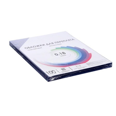 A4, 180 μm binding covers, 100 sheets, plastic, transparent colorless, Geleos-2