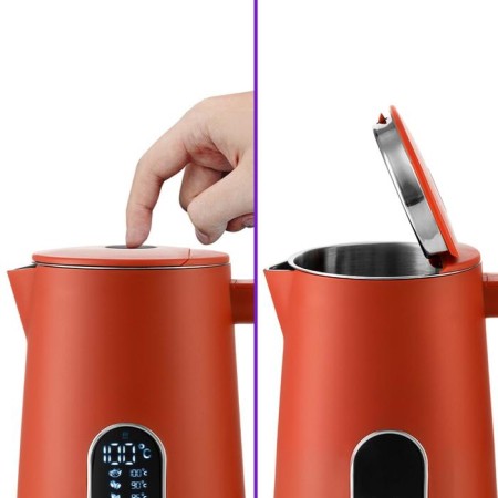 Electric KitFort KT-6115-3 kettle, plastic, Metal flask, 1.5 l, 1800 watts, red-2
