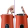 Electric KitFort KT-6115-3 kettle, plastic, Metal flask, 1.5 l, 1800 watts, red